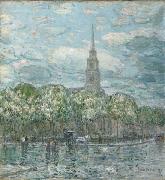 Childe Hassam St. Marks in the Bowery Sweden oil painting artist